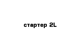 стартер 2L